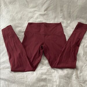 Lululemon Athletica Burgundy Leggings